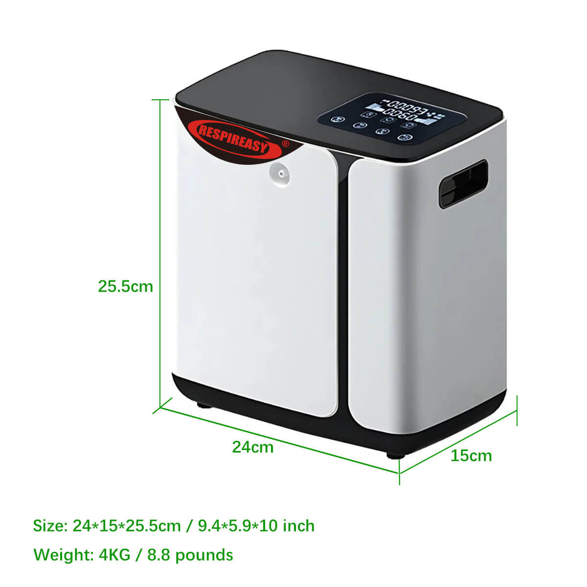 Buy DEDAKJ Portable Oxygen Concentrators 8 Liters Continuous Flow Oxygen Generator O2 Breathing Equipment for Home Personal Care 110V/220V