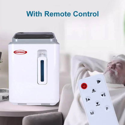 Concentrador de oxígeno portátil DEDAKJ de 2 a 9 litros para el hogar, máquina concentradora de oxígeno de alta concentración con caudal ajustable. 