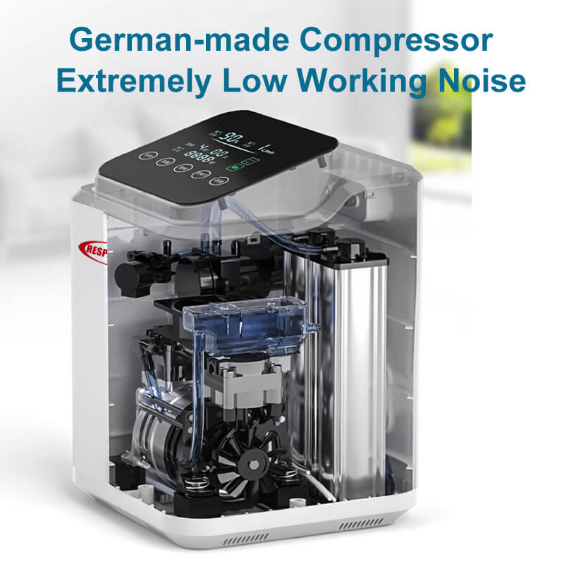 2026 Newest 2-9L/min Oxygen Concentrator Machine DEDAKJ 93% Purity O2 Portable Home Use Oxygen Concentrator with Nebulization 110V/220V