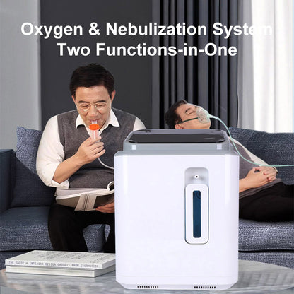 DEDAKJ 2-9L/min Oxygen Concentrator Machine 93% Purity O2 Portable Home Use Oxygen Concentrator with Nebulization 110V/220V