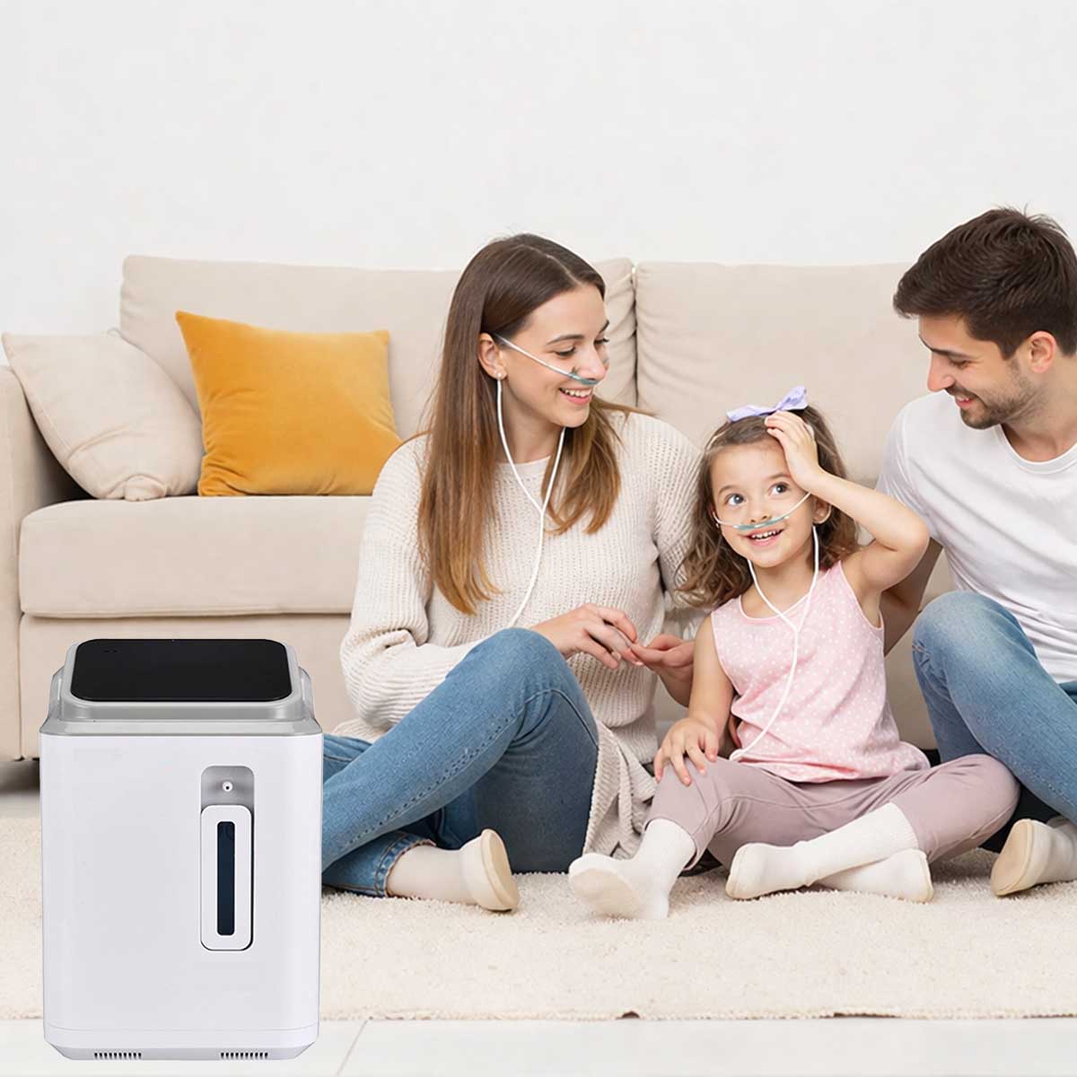 DEDAKJ 2-9L/min Oxygen Concentrator Machine 93% Purity O2 Portable Home Use Oxygen Concentrator with Nebulization 110V/220V