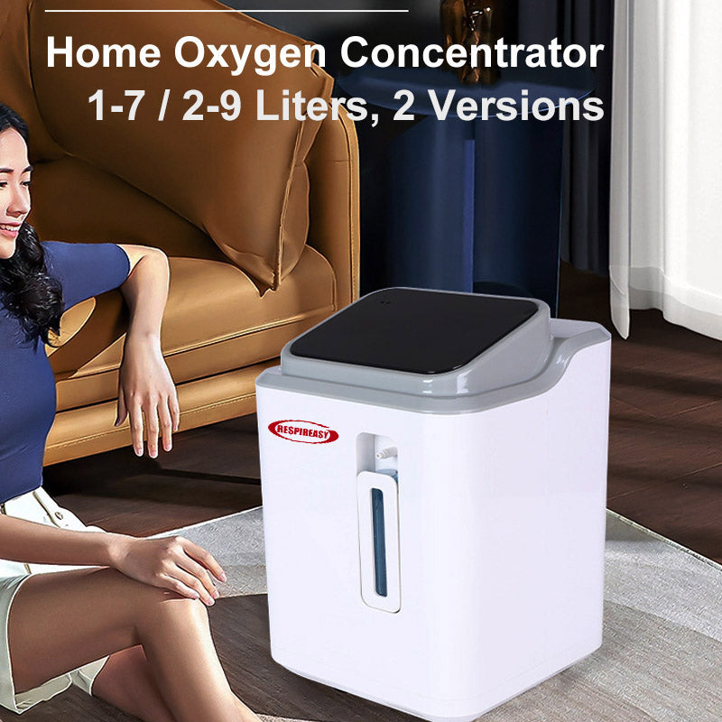 DEDAKJ Concentrador de oxígeno portátil de flujo continuo 1-7LPM Máquina de suministro de oxígeno para el hogar Equipo médico de terapia de O2 para el cuidado respiratorio