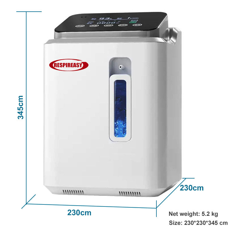 DEDAKJ Concentrador de oxígeno portátil de flujo continuo 1-7LPM Máquina de suministro de oxígeno para el hogar Equipo médico de terapia de O2 para el cuidado respiratorio