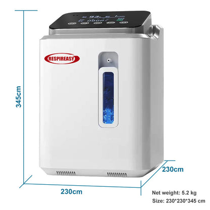 DEDAKJ Concentrador de oxígeno portátil de flujo continuo 1-7LPM Máquina de suministro de oxígeno para el hogar Equipo médico de terapia de O2 para el cuidado respiratorio