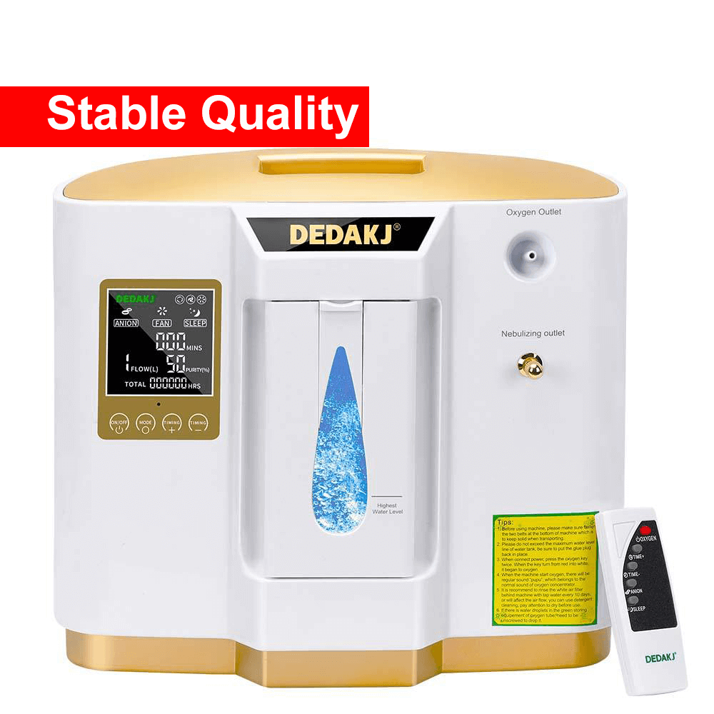 For Sale Portable Home Personal Breathing Oxygen Concentrator 7 Liter Continuous Flow Medical O2 Supplying Machine DEDAKJ DE-1LW