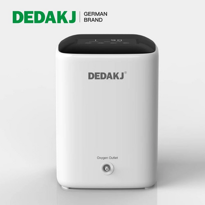 DEDAKJ Concentrador de oxígeno de flujo continuo portátil 7 litros/min 93% Generador de concentrador de oxígeno de respiración en el hogar de alta concentración (2024 versión actualizada más reciente)