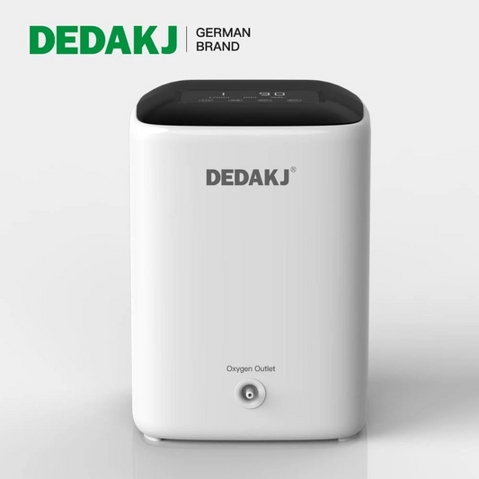 DEDAKJ Portable Continuous Flow Oxygen Concentrator 7 Liter Per Min 93% High Concentration Home Breathing Oxygen Concentrator Generator（2023 Newest Updated Version）