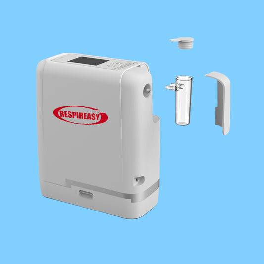 Buy 1-7 Liters Handheld Portable Oxygen Concentrator DEDAKJ 93% High Purity Small Oxygen Concentrator Machine with Battery for Car Traveling