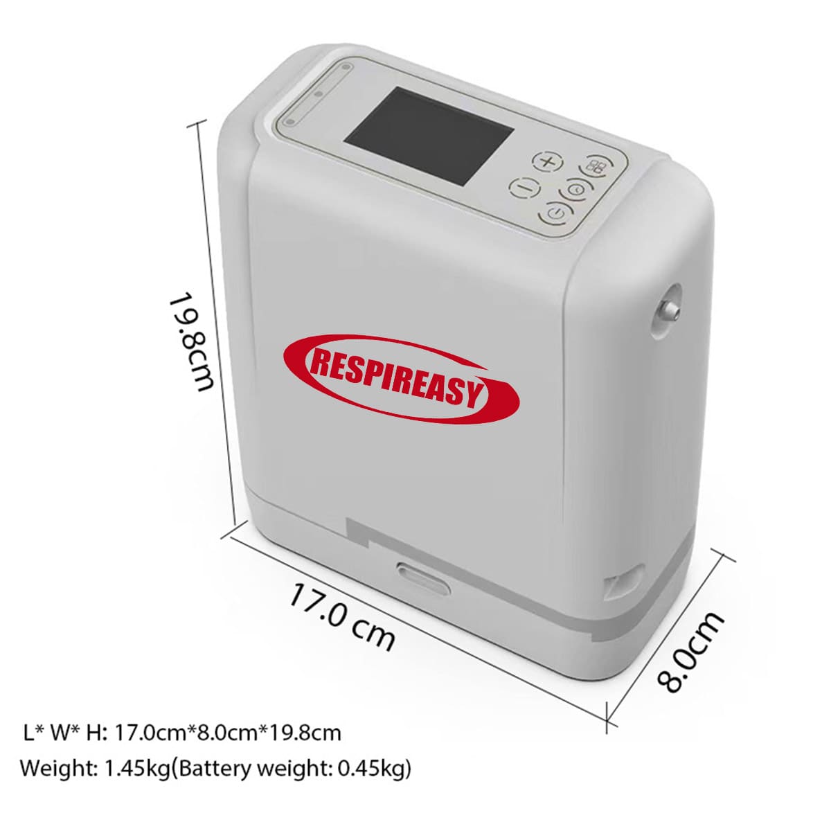 👍👍👍2025 Small Lightweight Oxygen Concentrator 7 Liter 93% Purity Mini Portable O2 Generator Oxygem Machine Low Noise with Lithium Battery
