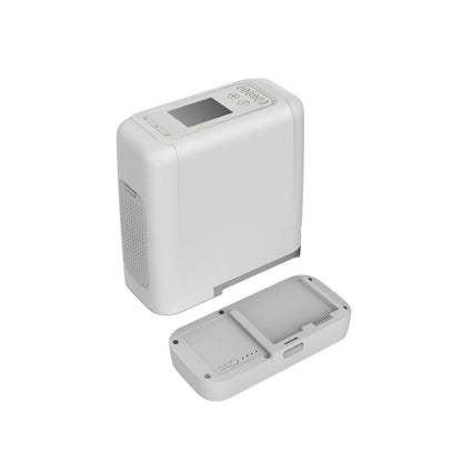 Small Portable Oxygen Concentrator Rechargeable 7 Liters 93% O2 Purity Oxygen Generator Machine Mobile for Travel Use with Battery