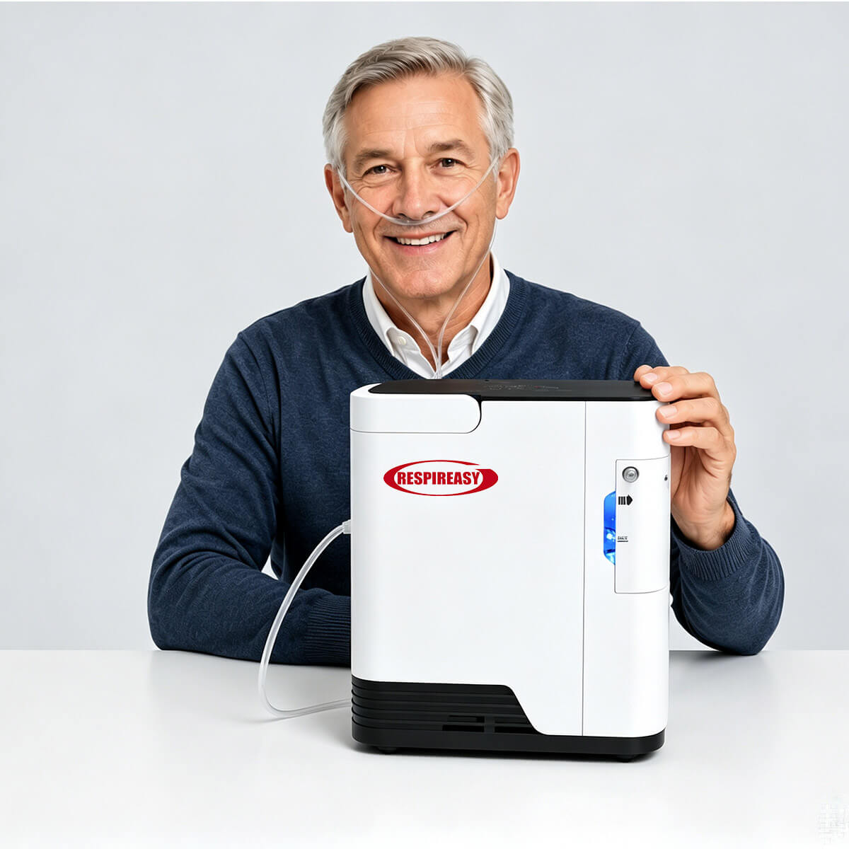 DEDAKJ Oxygen Concentrator 7L/min Adjustable Personal Care Portable Oxygen Generator O2 Making Machine for Home Use