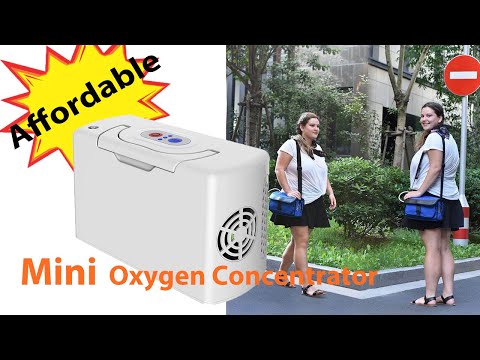 Mini concentrador de oxígeno portátil 3L ligero compacto concentrador de oxígeno móvil con batería recargable (usado en coche, carga, al aire libre)