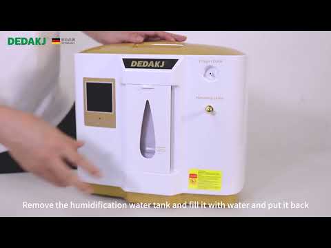 DEDAKJ Portable Continuous Flow Oxygen Concentrator O2 Generator