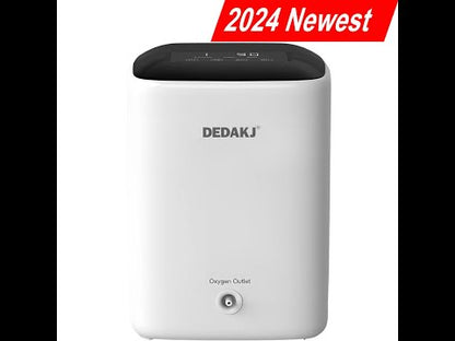 Concentrador de oxígeno DEDAKJ de 7 l por minuto, concentrador de oxígeno portátil de flujo continuo, máquina para fabricar O2 DH22-C1L para uso doméstico en automóviles 