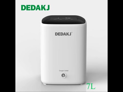 Buy DEDAKJ Portable 7 Liters Continuous Flow Oxygen Concentrators Home Use Breathing Oxygen Concentrator Machine Low Noise Support Whole Night Working