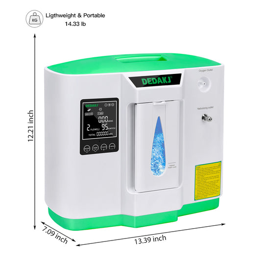 DEDAKJ 9liter continuous flow home oxygen concentrator DE-2AW
