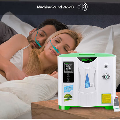 Buy 9L Oxygen Concentrator DEDAKJ 93% Concentration Care Portable Oxygen Concentrators for Home 110V/220V DE-2A