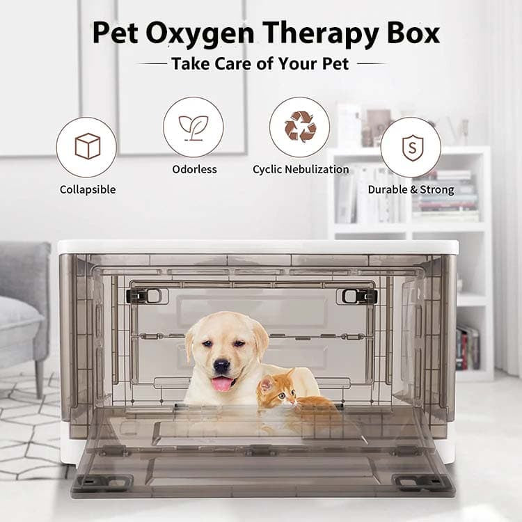 Dog and Cat Oxygen Therapy Box Whelping Box for Pet Puppy Kitten Nebulization Oxygen Box