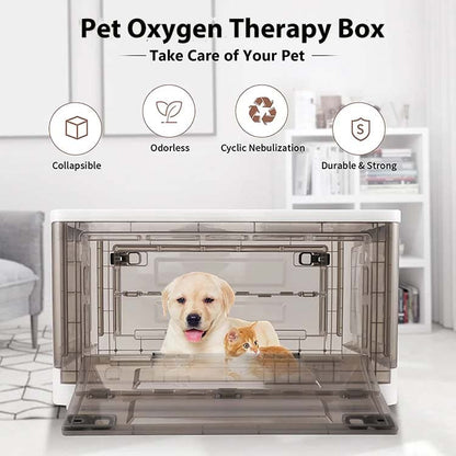 Dog and Cat Oxygen Therapy Box Whelping Box for Pet Puppy Kitten Nebulization Oxygen Box