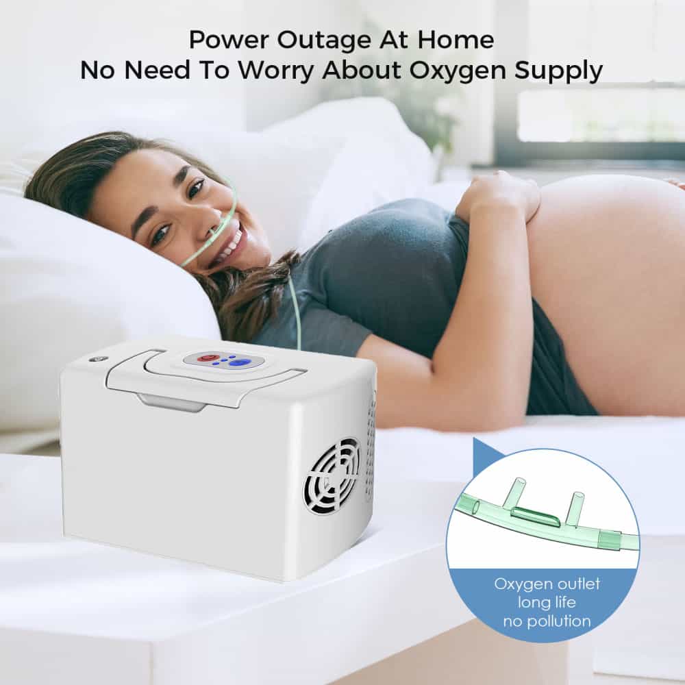 Mini Portable Oxygen Concentrator 3L Lightweight Compact Mobile Oxygen Concentrator with Rechargeable Battery ( Used in Car, Freight, Outdoors)
