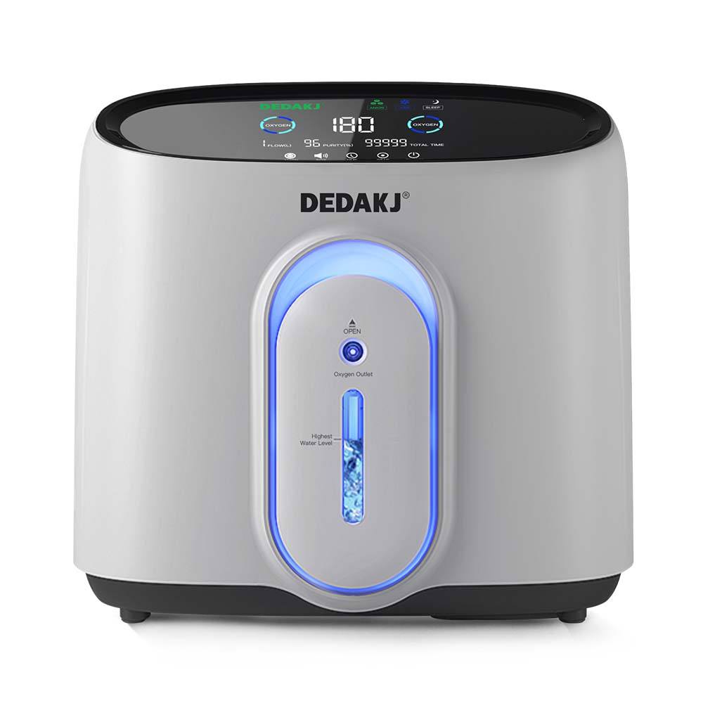 DEDAKJ Continuous Oxygen Generator 1-8L Adjustable Oxygen Concentrator Machine DE-Q1W for Home Use with Nebulizer Function, Low Noise Whole Night Working